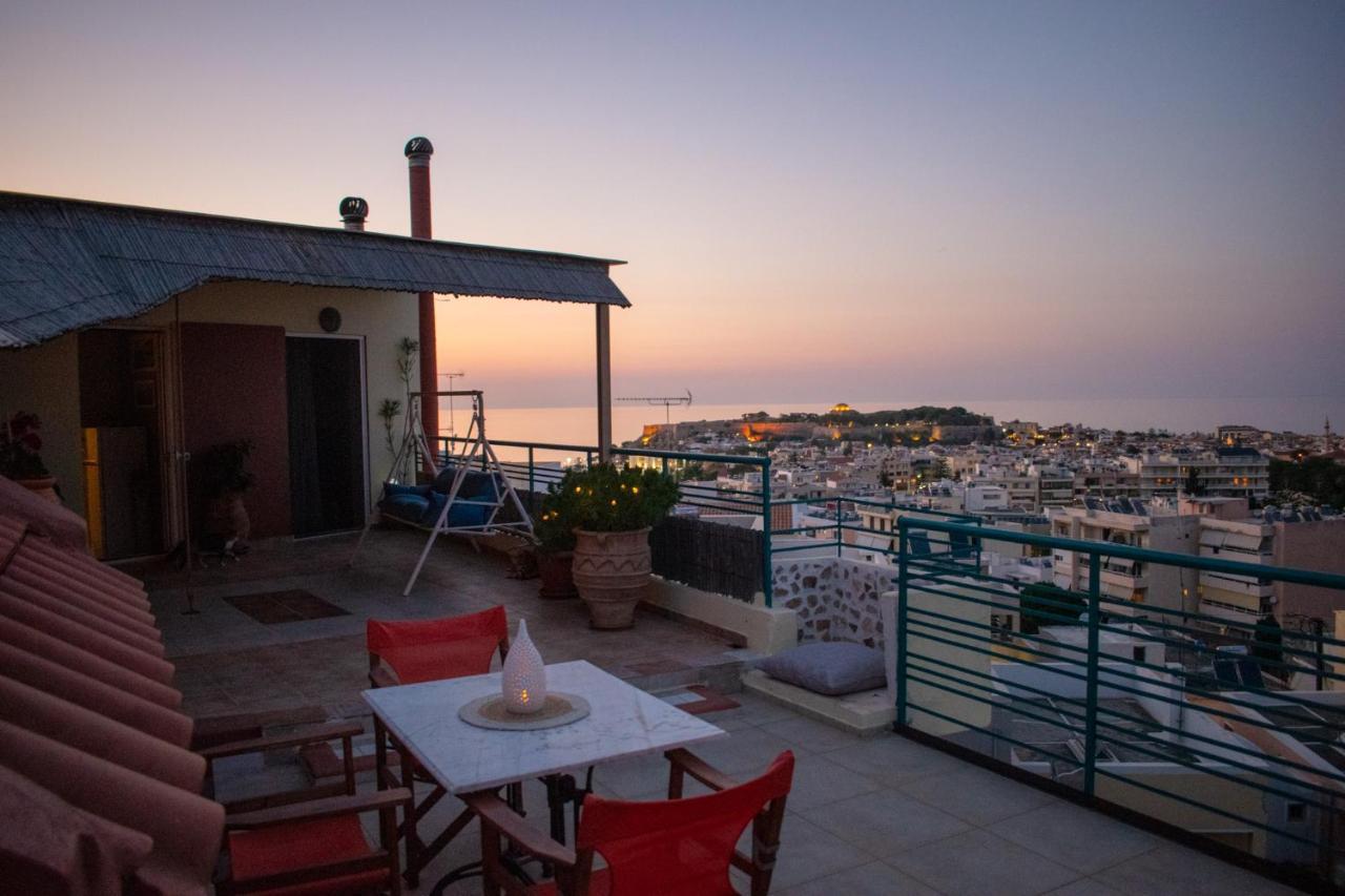 Rooftop With Sea View In Central Rethymno Διαμέρισμα Εξωτερικό φωτογραφία