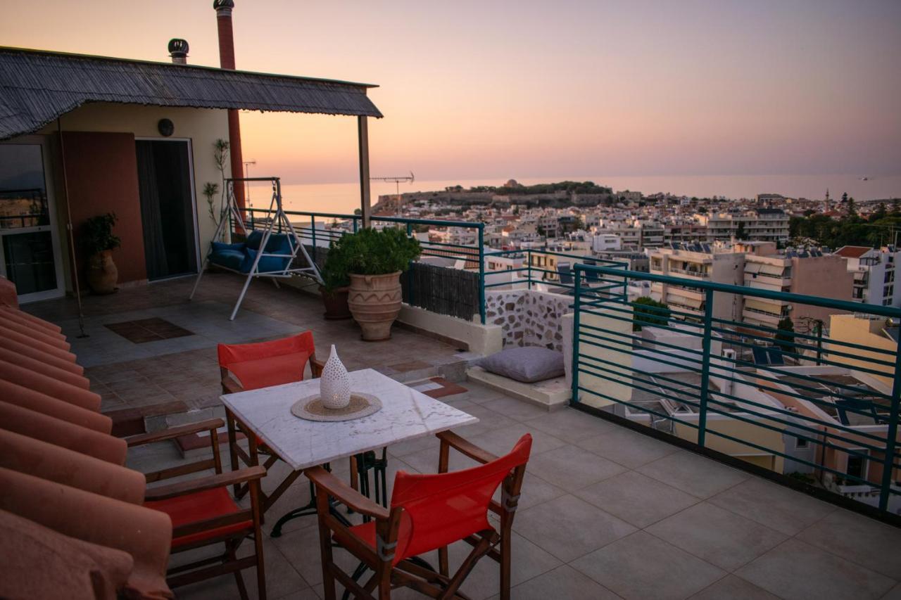 Rooftop With Sea View In Central Rethymno Διαμέρισμα Εξωτερικό φωτογραφία